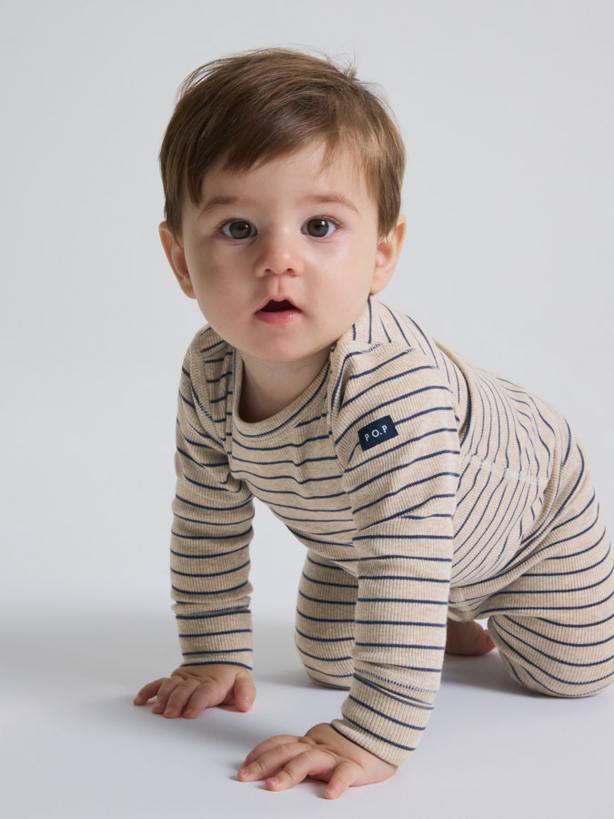 Ribbad body randig Ribbad body randig