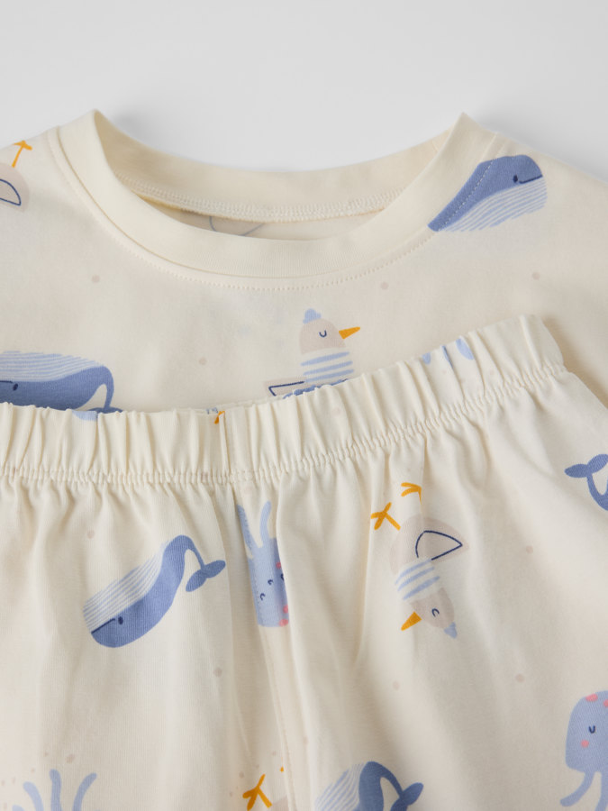 Kortärmad pyjamas fiskar Kortärmad pyjamas fiskar