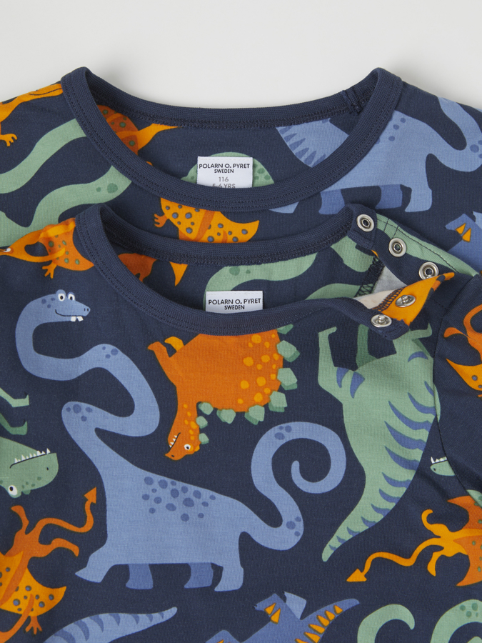 Långärmad t-shirt dinosaurier