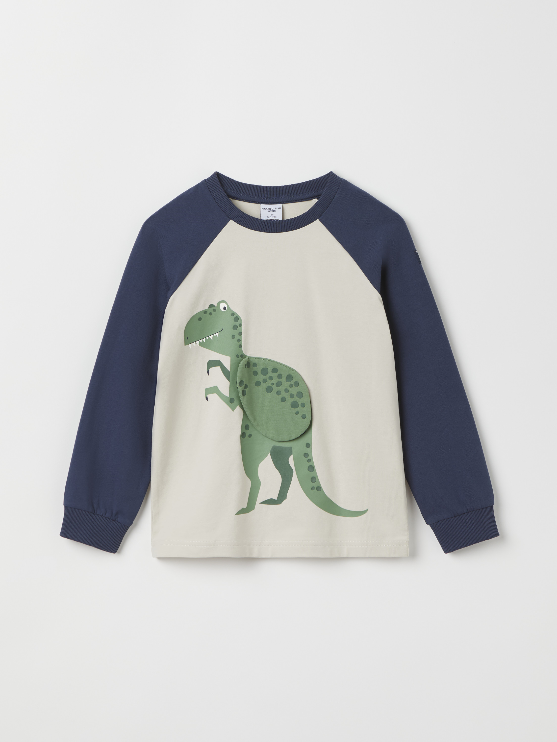 Polarn O. Pyret Långärmad t-shirt dinosaurie