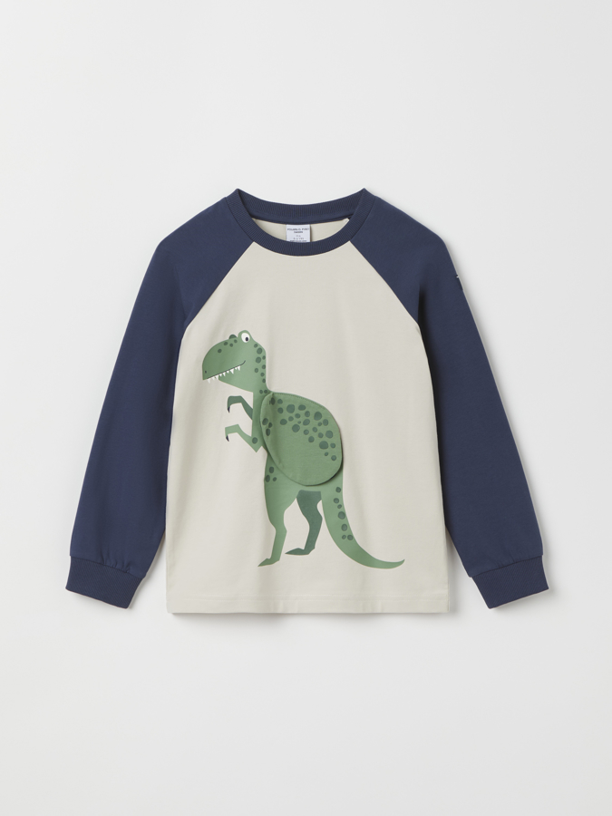 Långärmad t-shirt dinosaurie