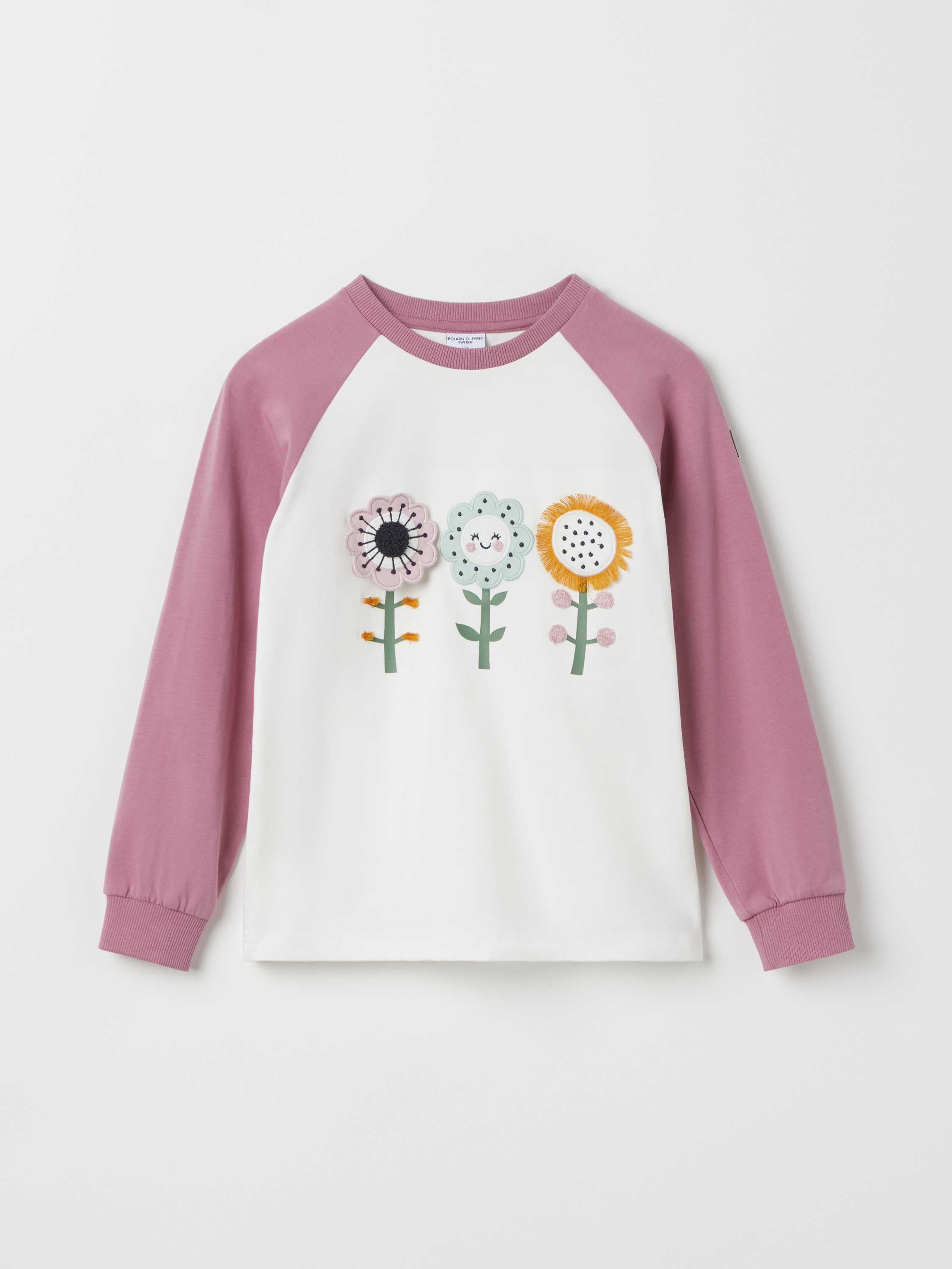 Polarn O. Pyret Långärmad t-shirt blommor