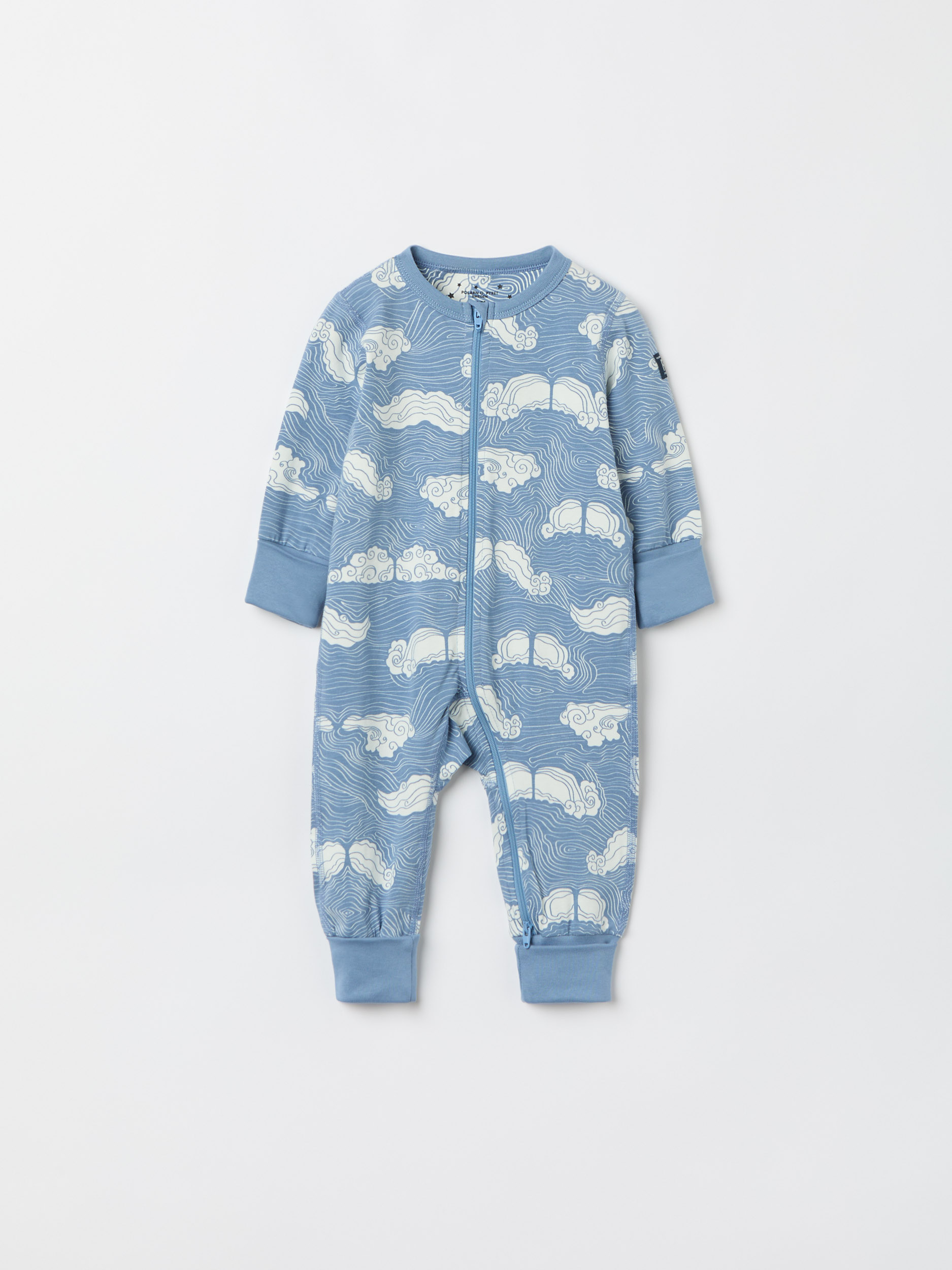 Polarn O. Pyret Pyjamasoverall mustacher