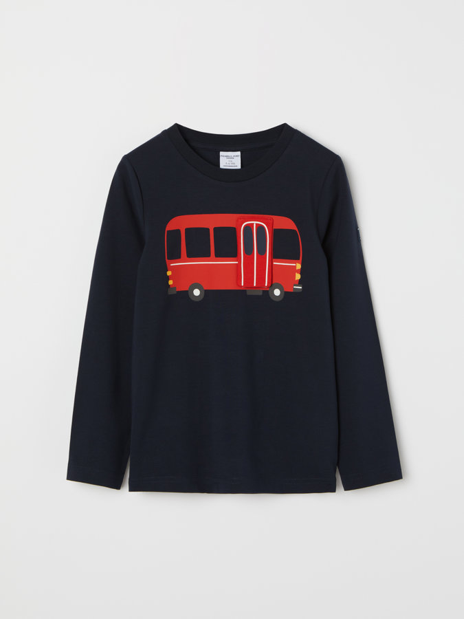 Långärmad t-shirt buss