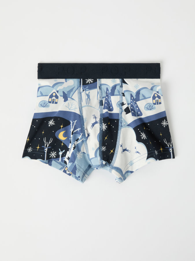 Boxershorts vinterlandskap