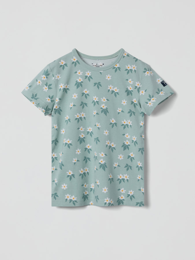 Kortärmad pyjamas blommor