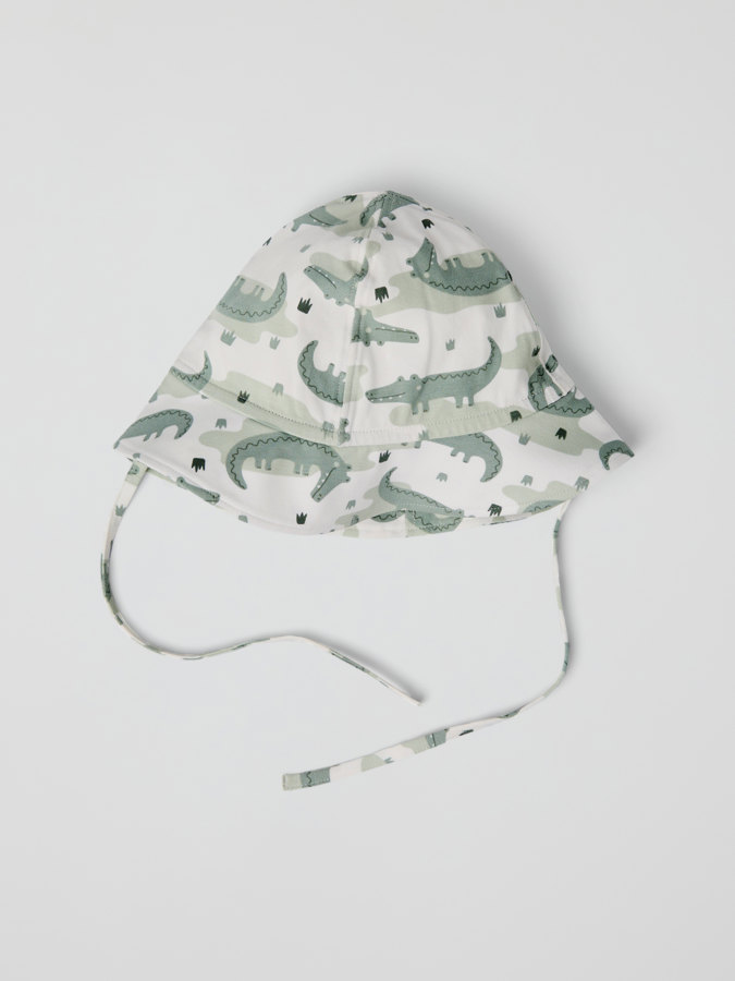 Trikå solhatt krokodiler Trikå solhatt krokodiler