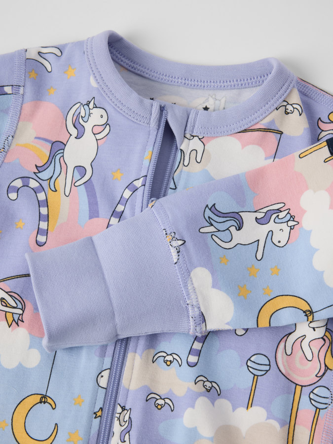 Pyjamasoverall enhörningar Pyjamasoverall enhörningar