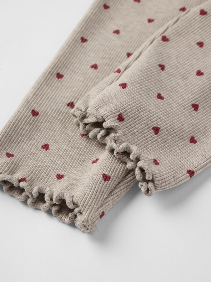 Ribbade leggings hjärtan Ribbade leggings hjärtan