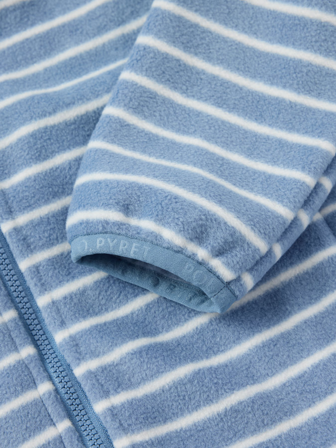 Fleecejacka med fickor randig Fleecejacka med fickor randig